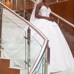 Elegant Custom Strapless Ball Gown